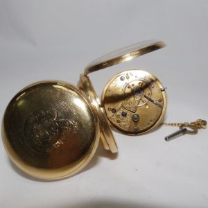 Sam Corbett, Coventry, England. Reloj de Bolsillo, Lepine, Half Fusee (Semicatalino). Chester, 1858.