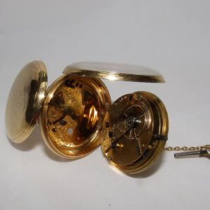 Sam Corbett, Coventry, England. Reloj de Bolsillo, Lepine, Half Fusee (Semicatalino). Chester, 1858.