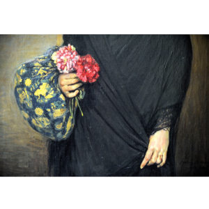 SANTIAGO MARTÍNEZ MARTÍN. Óleo sobre lienzo. "Andaluza".