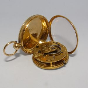 SARAH LEFEVER (London). Reloj de Bolsillo, Half Fusee (Semicatalino), Lepine. Año 1840.