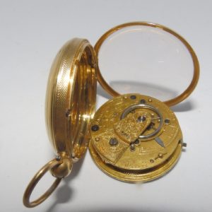 SARAH LEFEVER (London). Reloj de Bolsillo, Half Fusee (Semicatalino), Lepine. Año 1840.