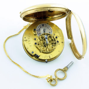 Sauvigny (París). Reloj de Bolsillo, Verge Fusee. Circa, 1840.