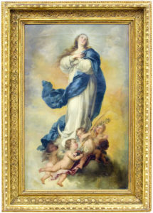 Seguidor de MURILLO. Óleo sobre lienzo. ""Inmaculada"
