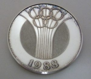Seúl, Corea del Sur. 1988. Moneda Conmemorativa Juegos Olímpicos.