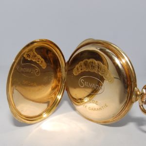 SILVANA (Suiza). Reloj de Bolsillo para Caballero, Saboneta y Remontoir. Ca. 1900