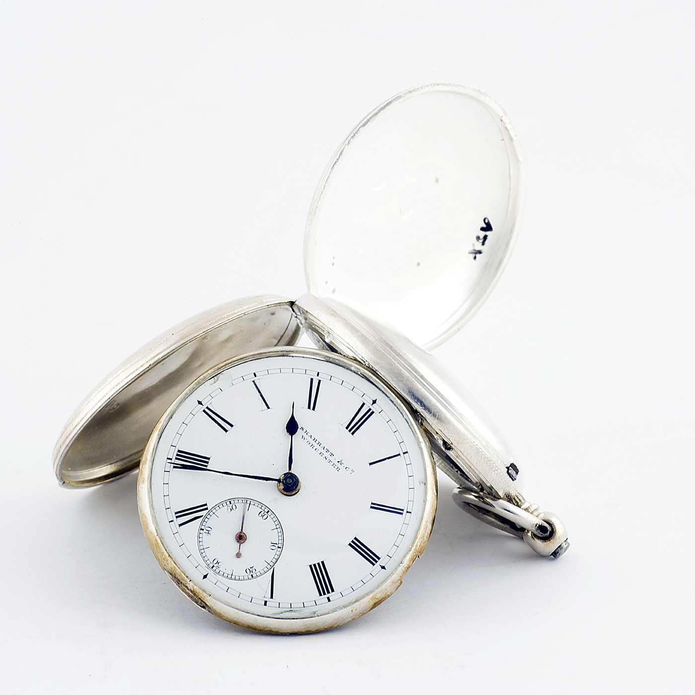 Skarratt & Co. (Worcester). (Bian Loomes, pág. 214). Reloj de Bolsillo, saboneta, Half Fusee (Semicatalino). Londres, 1859.