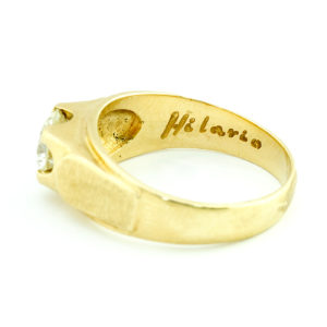Solitario en Oro de 18k, con Diamante Talla Brillante de 1,21 ct. (Certificado IGE) K/VS2