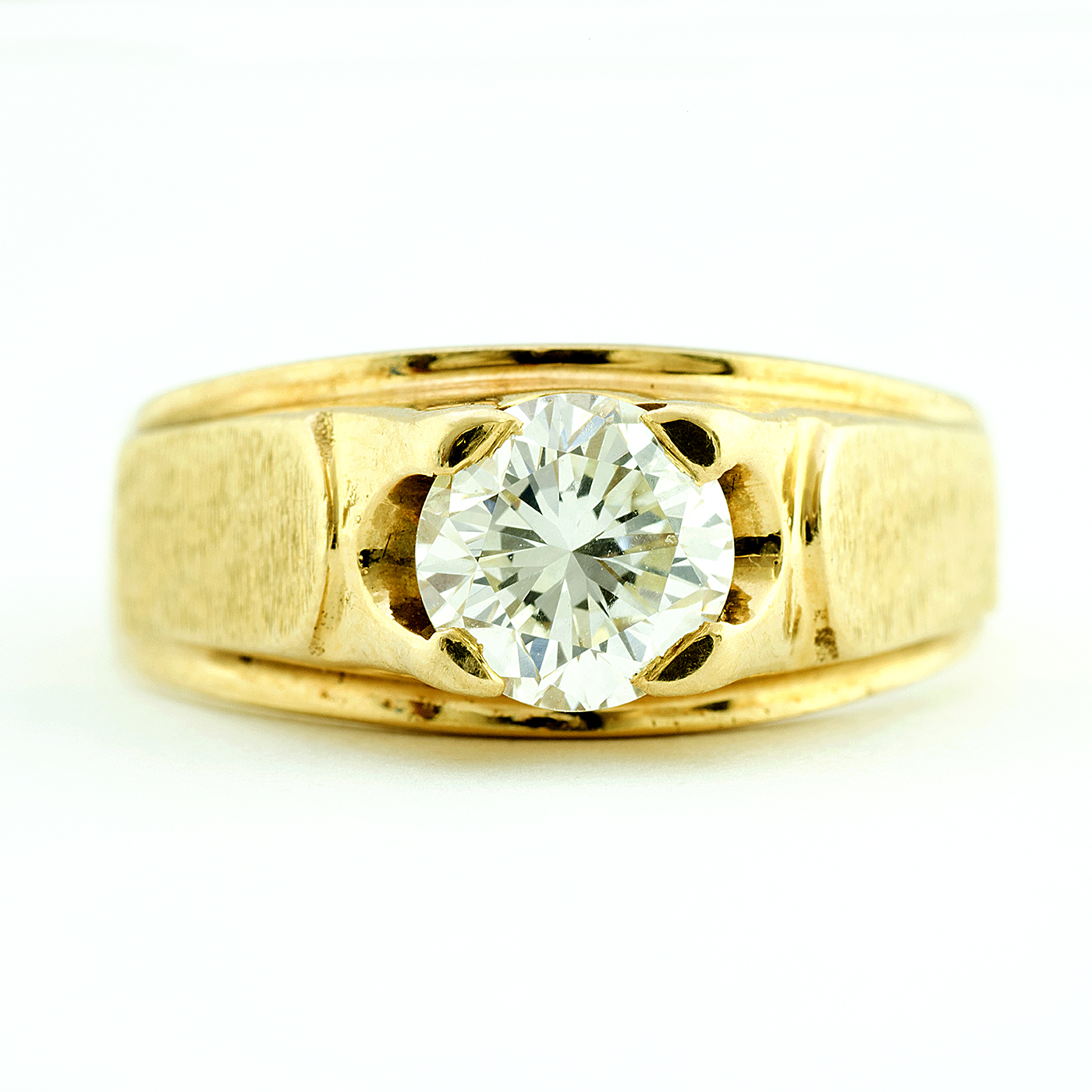 Solitario en Oro de 18k, con Diamante Talla Brillante de 1,21 ct. (Certificado IGE) K/VS2