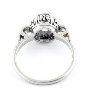 Solitario en Oro de 18k. Diamante Natural talla Brillante de 1,25 ct. Color, I. Claridad, SI1-SI2. - Tamaño: 17,25 mm.