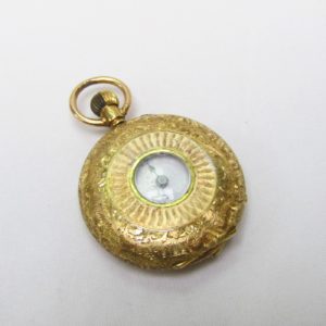 STAUFFER & SON, Co. (S.S&C.). Reloj de colgar, media saboneta (cazador)y remontoir. Ca. 1850.