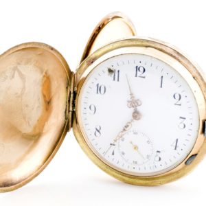 SYSTEME GLASHÜTTE (Alemania). Reloj de bolsillo para caballero, saboneta y remontoir. Ca. 1880.