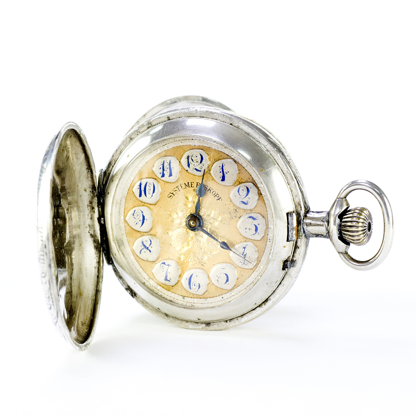 SYSTEME ROSKOPF. Reloj de bolsillo, saboneta y remontoir. Suiza. Ca. 1900. SYSTEME ROSKOPF. Reloj de bolsillo, saboneta y remontoir. Suiza. Ca. 1900.
