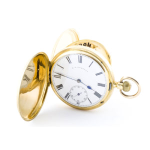 T.R. Russell (Liverpol). Reloj de bolsillo saboneta. Circa, 1890.