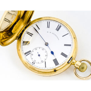 T.R. Russell (Liverpol). Reloj de bolsillo saboneta. Circa, 1890.