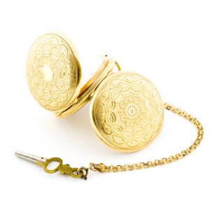 THOMAS RUSSELL. London. Reloj de bolsillo y colgar, saboneta. Oro de 18k. Ca.,1870-80.