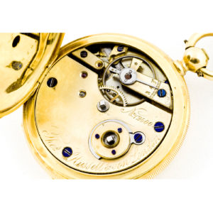 THOMAS RUSSELL. London. Reloj de bolsillo y colgar, saboneta. Oro de 18k. Ca.,1870-80.