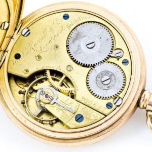 Thomass Russell and Son. Liverpool. Reloj de bolsillo para caballaro, lepine y remontoir. Ca. 1900.