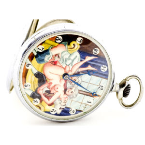 Tissot - Reloj Suizo Erótico de Bolsillo - AUTOMATÓN. Circa 1900