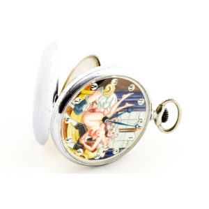 Tissot - Reloj Suizo Erótico de Bolsillo - AUTOMATÓN. Circa 1900