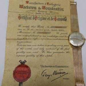 VACHERON CONSTANTIN. Reloj de pulsera de caballero. Ca. 1963.