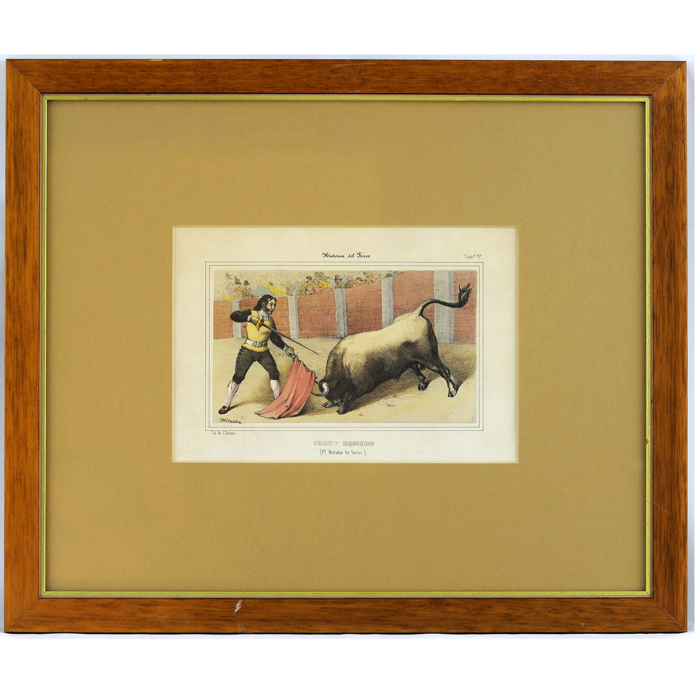 VARIOS: J. DUNON, URRABIETA, MIRANDA. Colección de Nueve Litografías taurinas. VARIOS: J. DUNON, URRABIETA, MIRANDA. Colección de Nueve Litografías taurinas.