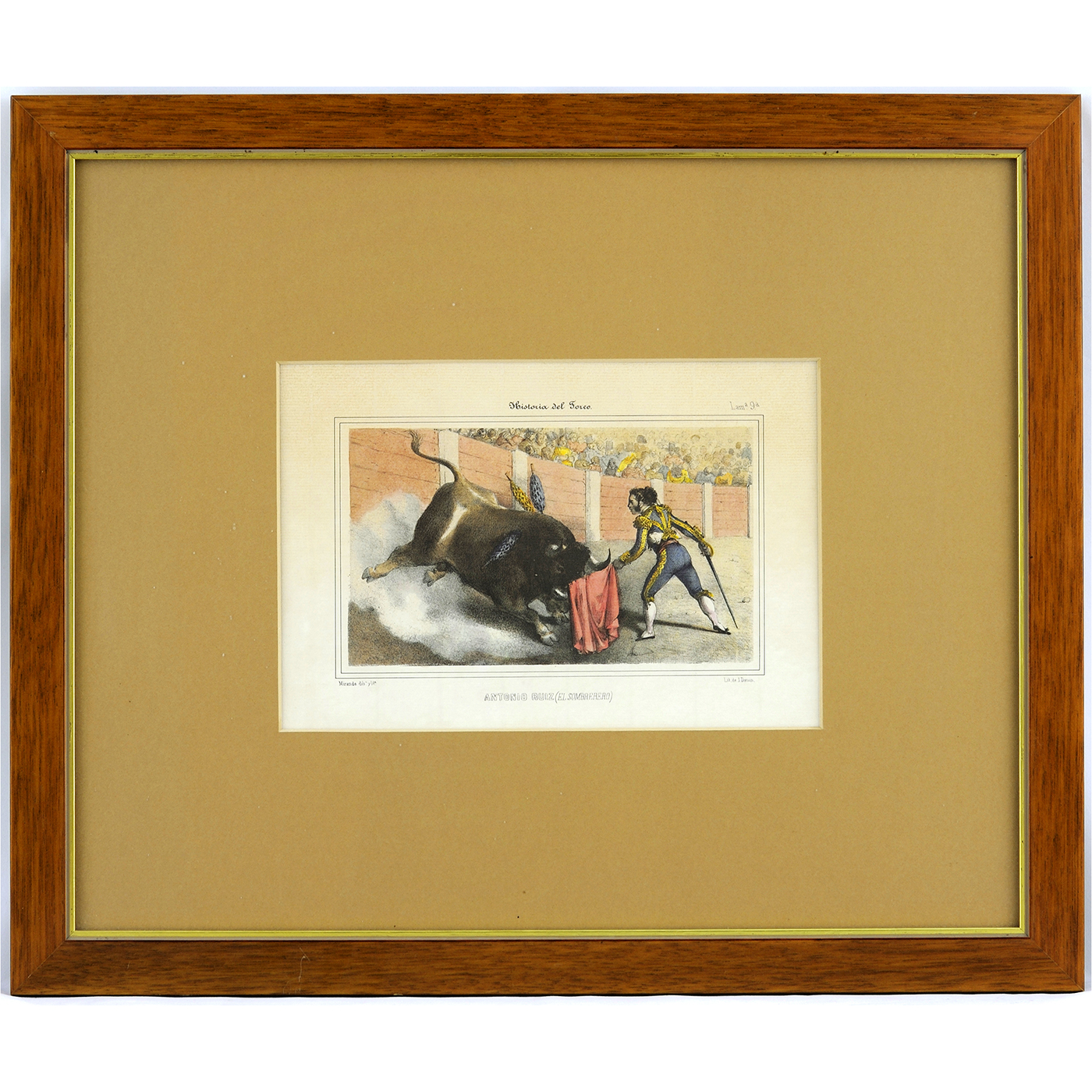 VARIOS: J. DUNON, URRABIETA, MIRANDA. Colección de Nueve Litografías taurinas. VARIOS: J. DUNON, URRABIETA, MIRANDA. Colección de Nueve Litografías taurinas.