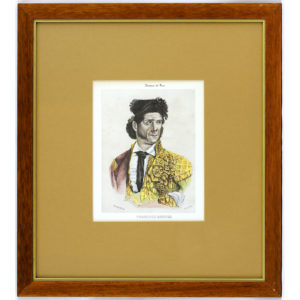 VARIOS: J. DUNON, URRABIETA, MIRANDA. Colección de Nueve Litografías taurinas.