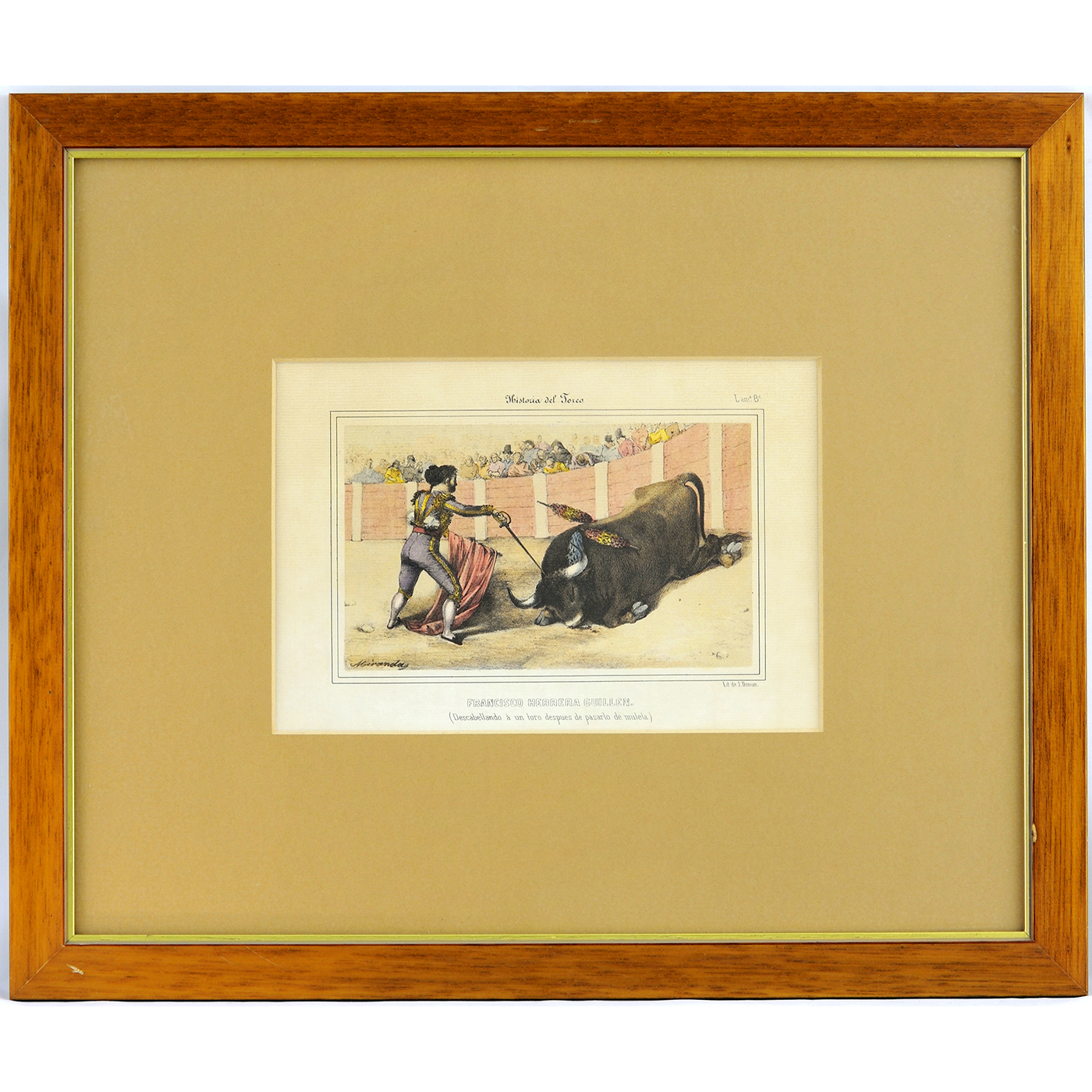 VARIOS: J. DUNON, URRABIETA, MIRANDA. Colección de Nueve Litografías taurinas. VARIOS: J. DUNON, URRABIETA, MIRANDA. Colección de Nueve Litografías taurinas.
