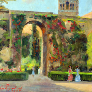 VITAL VAN PUYENBROECK. Óleo sobre lienzo. "Giralda".