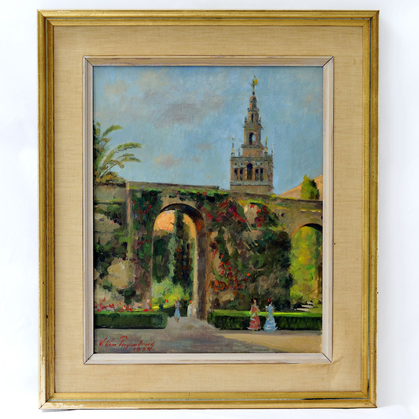 VITAL VAN PUYENBROECK. Óleo sobre lienzo. "Giralda".