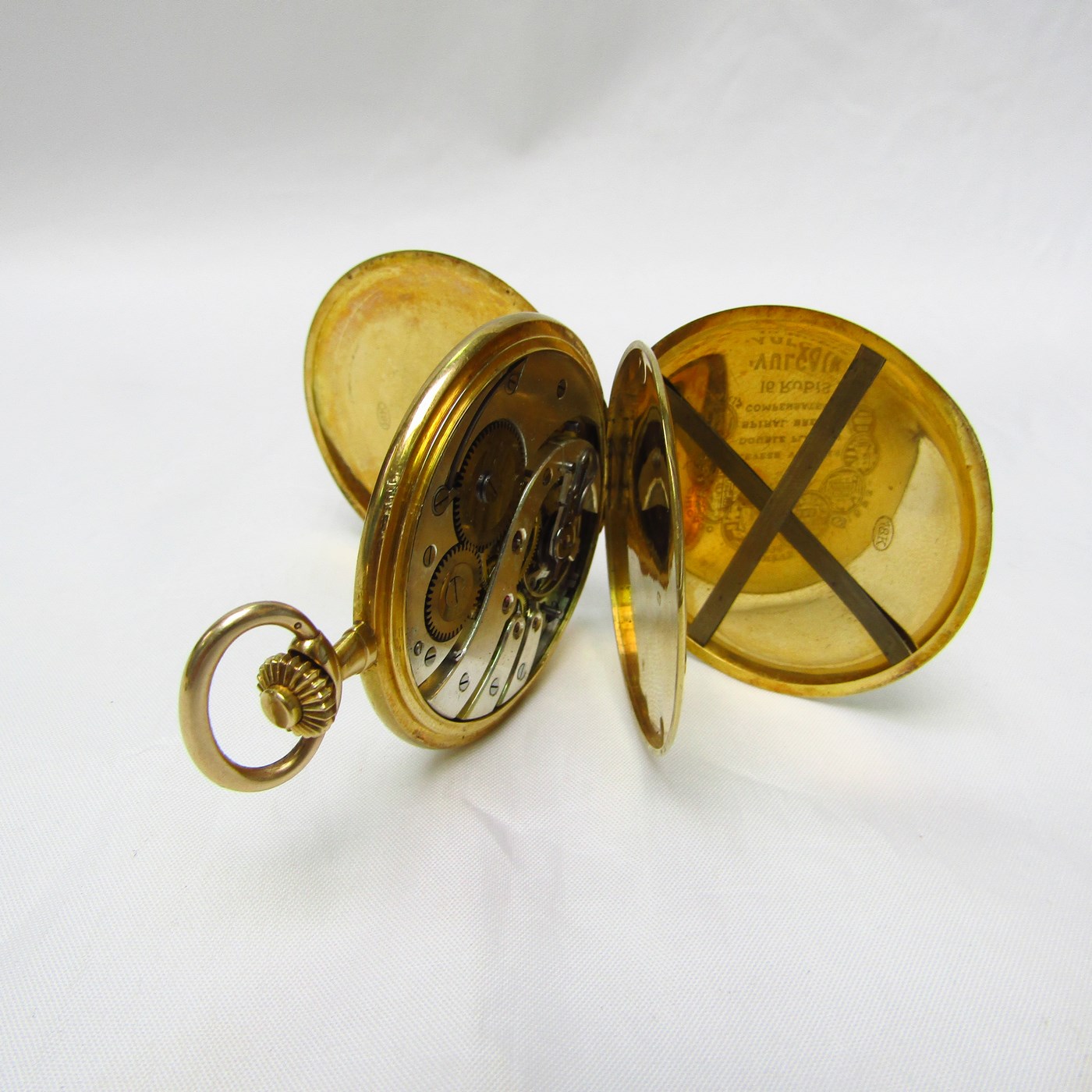 VULCAIN. Reloj de Bolsillo, saboneta y Remontoir. Suiza, ca. 1890. VULCAIN. Reloj de Bolsillo, saboneta y Remontoir. Suiza, ca. 1890.