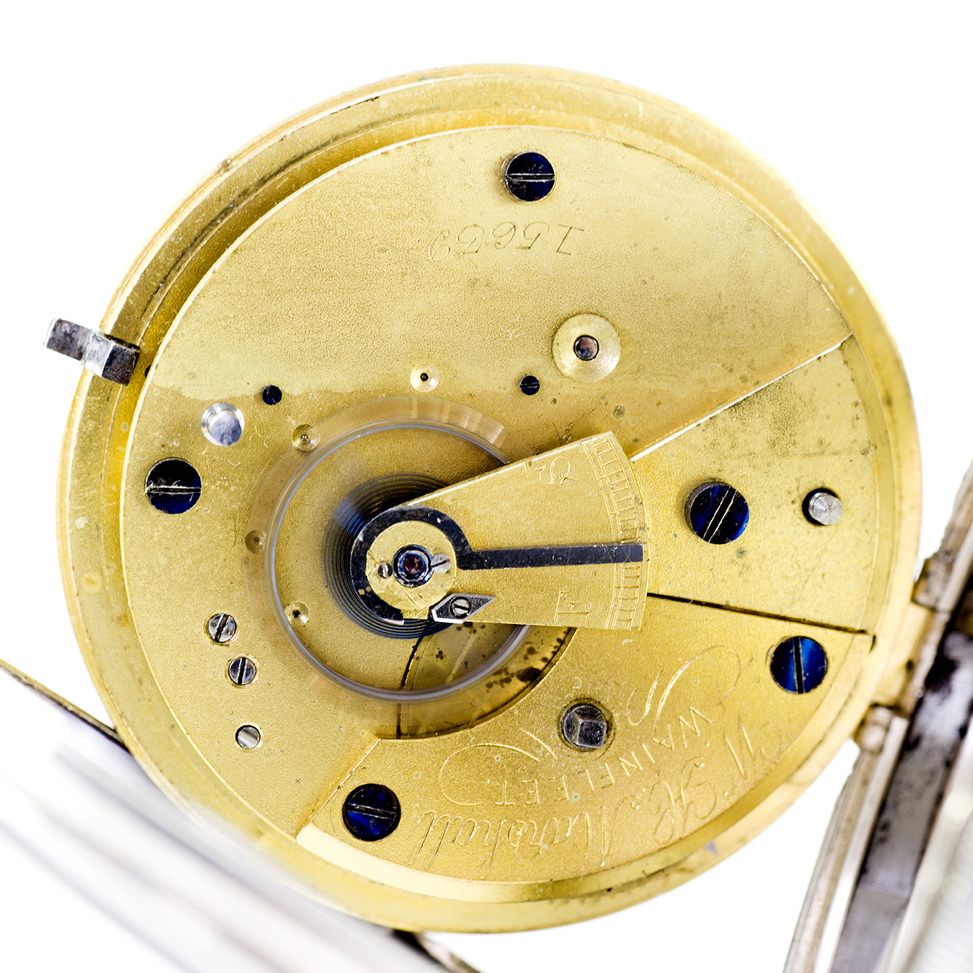 W.H. MARSHALL para JOHN HORSFALL. Reloj de bolsillo inglés, lepine, Half Fusee (Semicatalino). Chester, 1898. W.H. MARSHALL para JOHN HORSFALL. Reloj de bolsillo inglés, lepine, Half Fusee (Semicatalino). Chester, 1898.