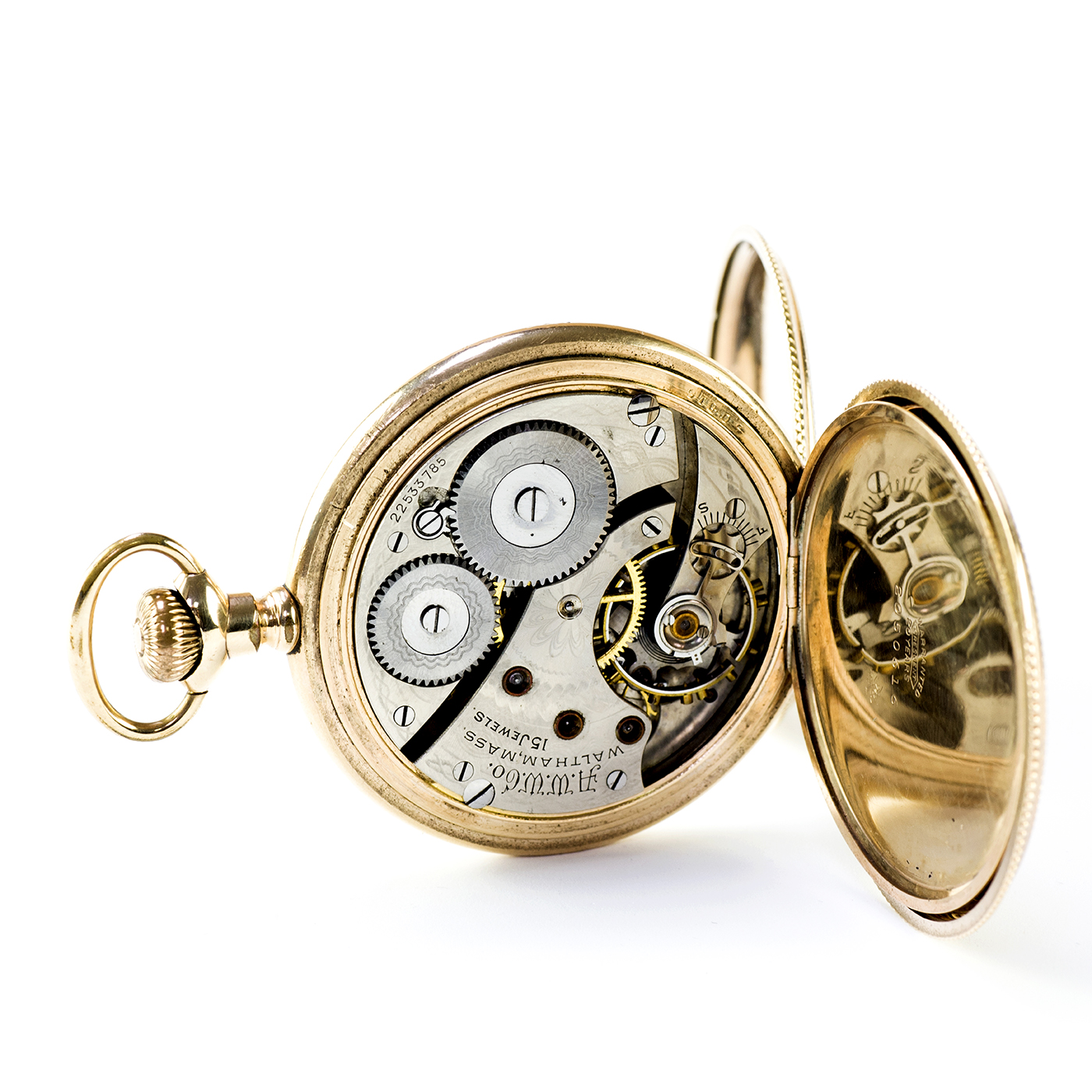 WALTHAM, MASS. (USA). Reloj de bolsillo, saboneta y remontoir. Año 1918 WALTHAM, MASS. (USA). Reloj de bolsillo, saboneta y remontoir. Año 1918