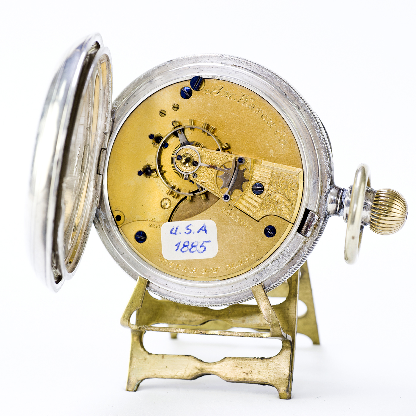 WALTHAM. Reloj de Bolsillo, lepine y remontoir. USA, 1885. WALTHAM. Reloj de Bolsillo, lepine y remontoir. USA, 1885.