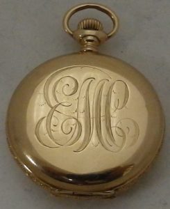 Waltham. Reloj de colgar de señora, saboneta. Año, 1882.