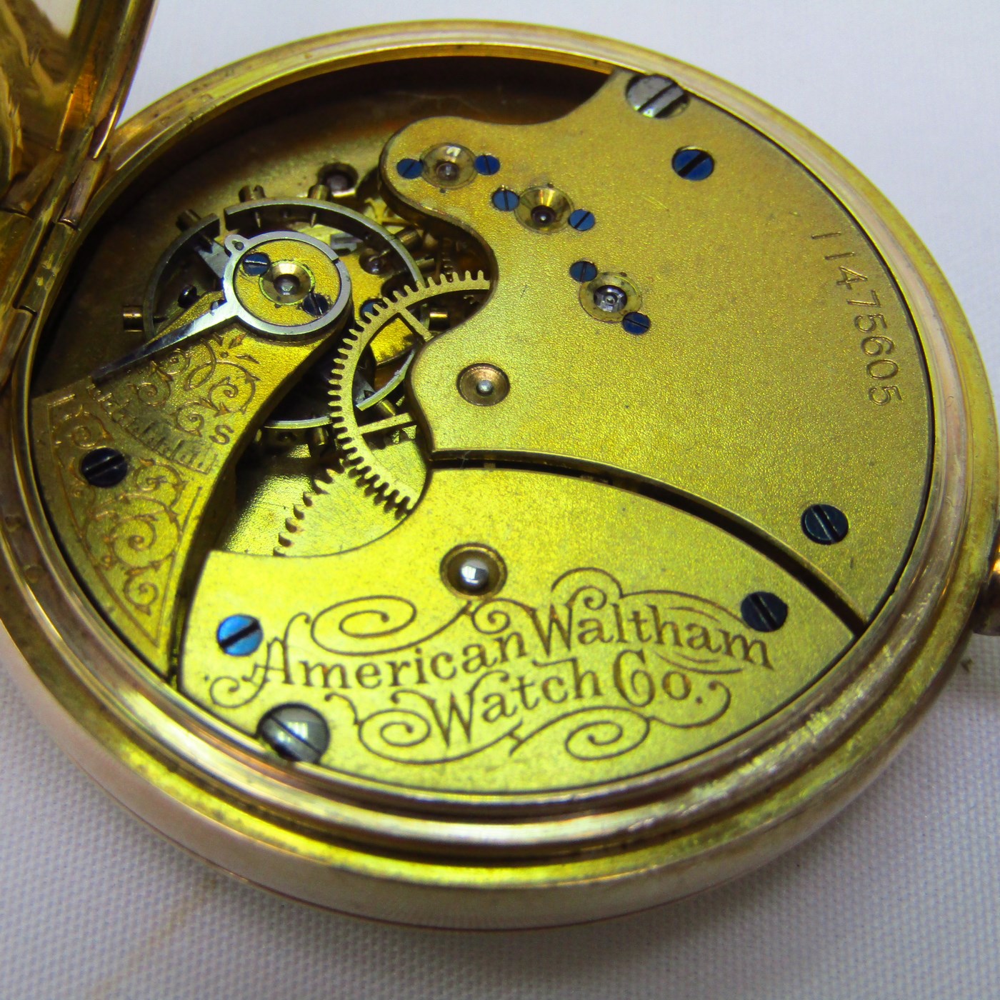 WALTHAM. Reloj de colgar lepine y remontoir. USA, 1902. WALTHAM. Reloj de colgar lepine y remontoir. USA, 1902.