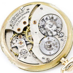 Waltham (USA). Reloj de bolsillo para caballero, lepine y remontoir. Ca. 1919
