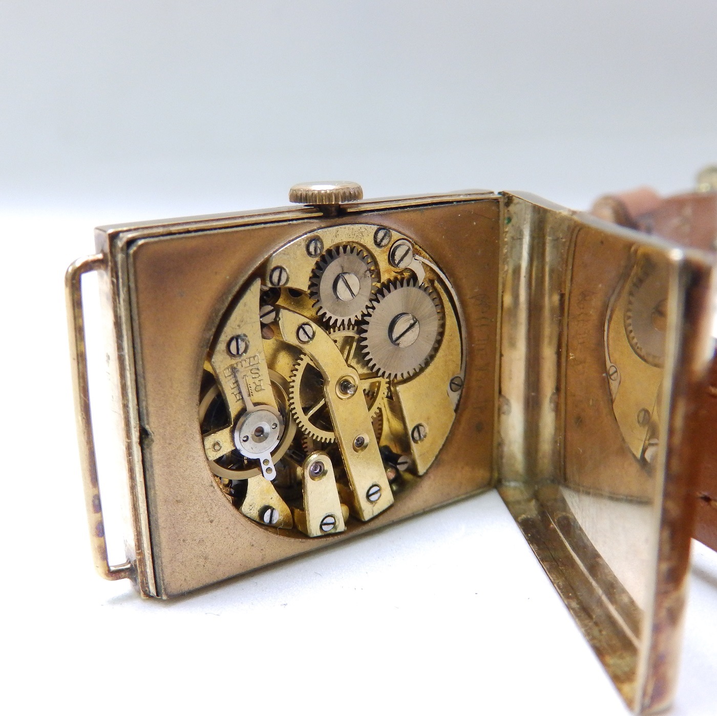Warza. Reloj Suizo de pulsera para caballero. Ca. 1910
