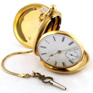 William Willoughby. Reloj de bolsillo para caballero, Saboneta. Chester, 1873.