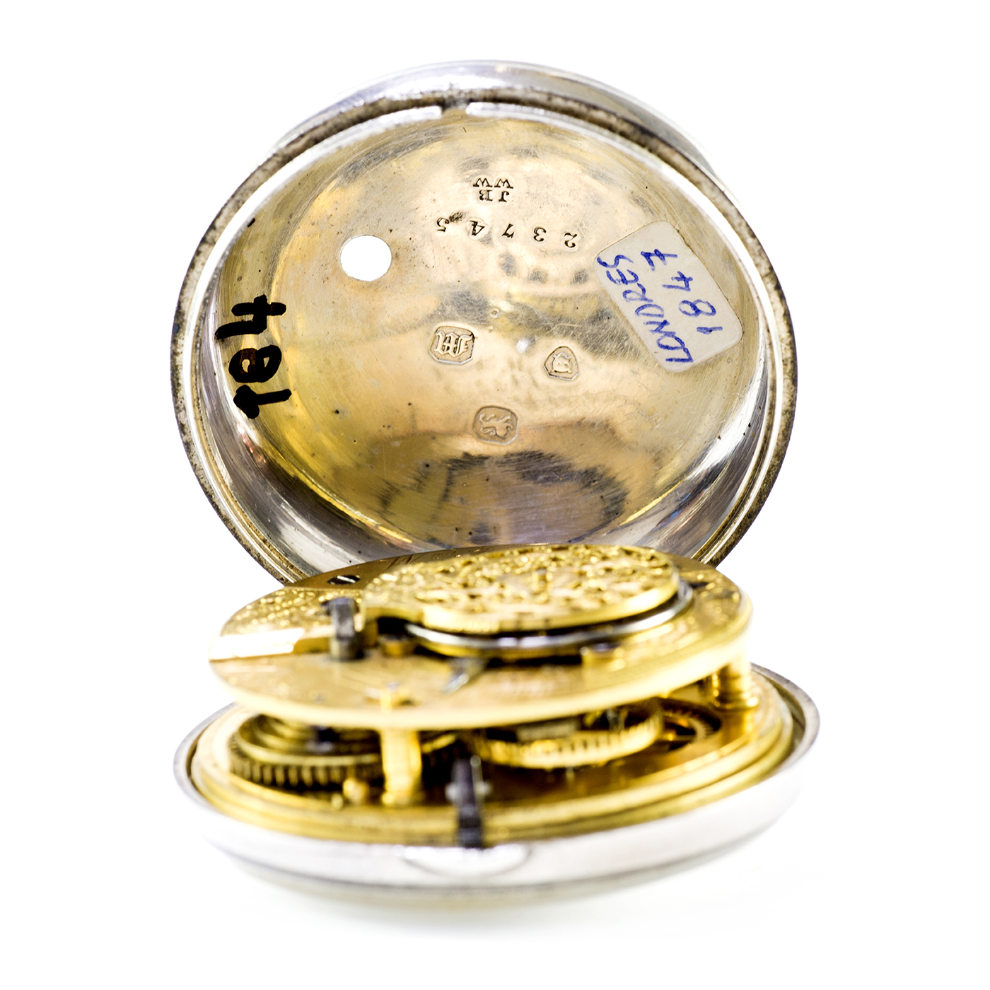 WM. JANNER (Cliffe-Lewes). Reloj Inglés de Bolsillo para caballero, lepine, Verge Fusee (Catalino). Inglaterra, 1847. WM. JANNER (Cliffe-Lewes). Reloj Inglés de Bolsillo para caballero, lepine, Verge Fusee (Catalino). Inglaterra, 1847.