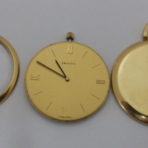 Zenith. Reloj de bolsillo de caballero, Lepine y Remontoir. Circa, 1960.