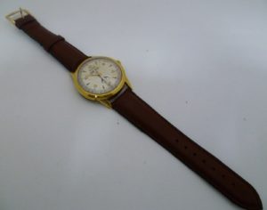 Contex UBG - Reloj Calendario con Fases Lunares, de caballero - Circa 1950