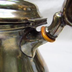 Juego de Café y Té en Plata peruana. Siglo XX.