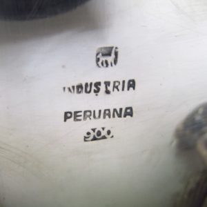 Juego de Café y Té en Plata peruana. Siglo XX.