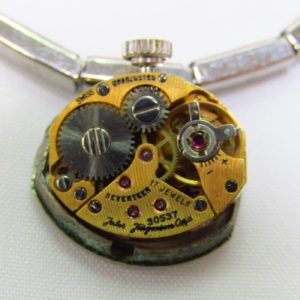 JULES JURGENSEN. Reloj de pulsera para dama. Ca. 1950