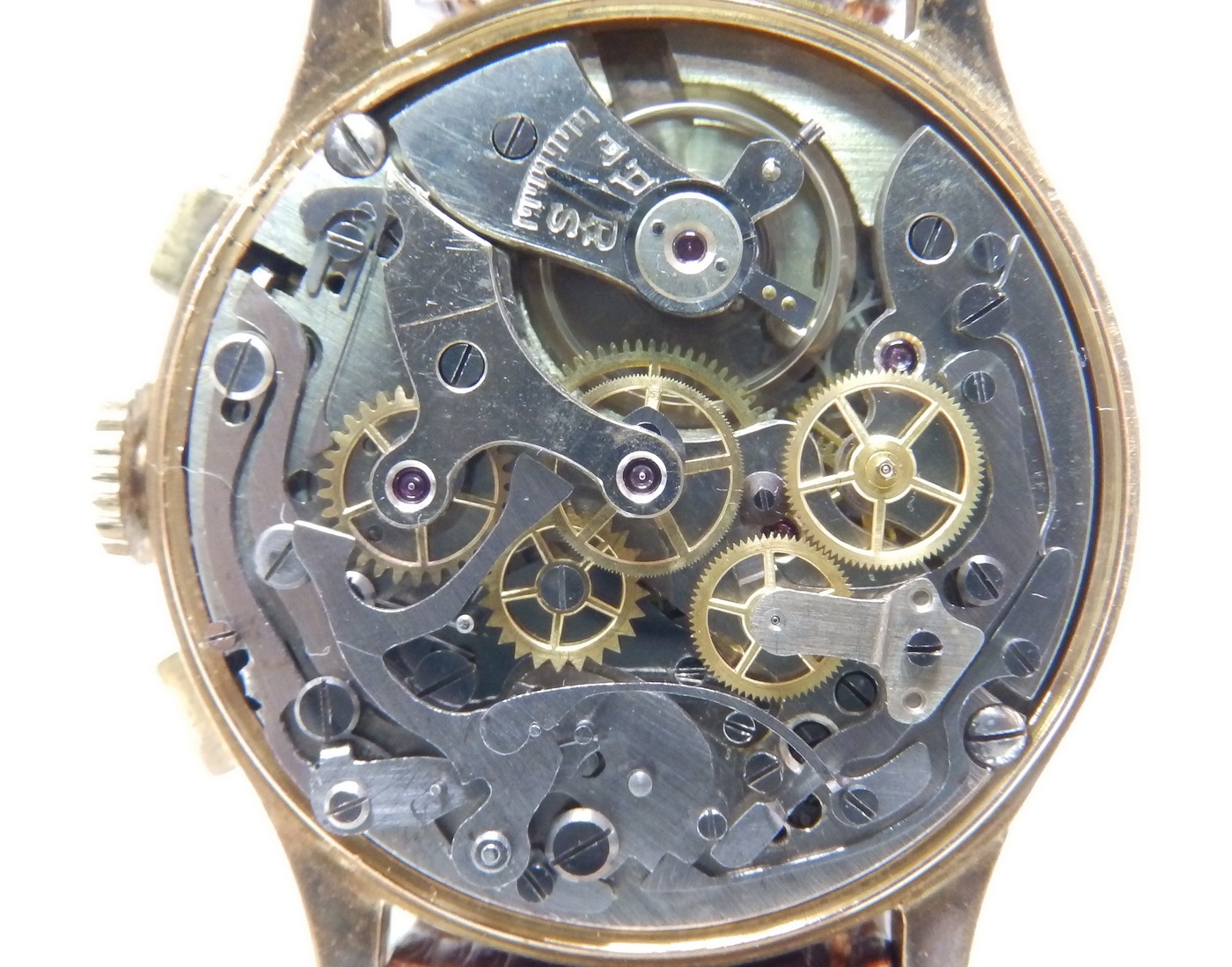 Monsegur. Reloj Cronógrafo de pulsera para caballero. Ca. 1950