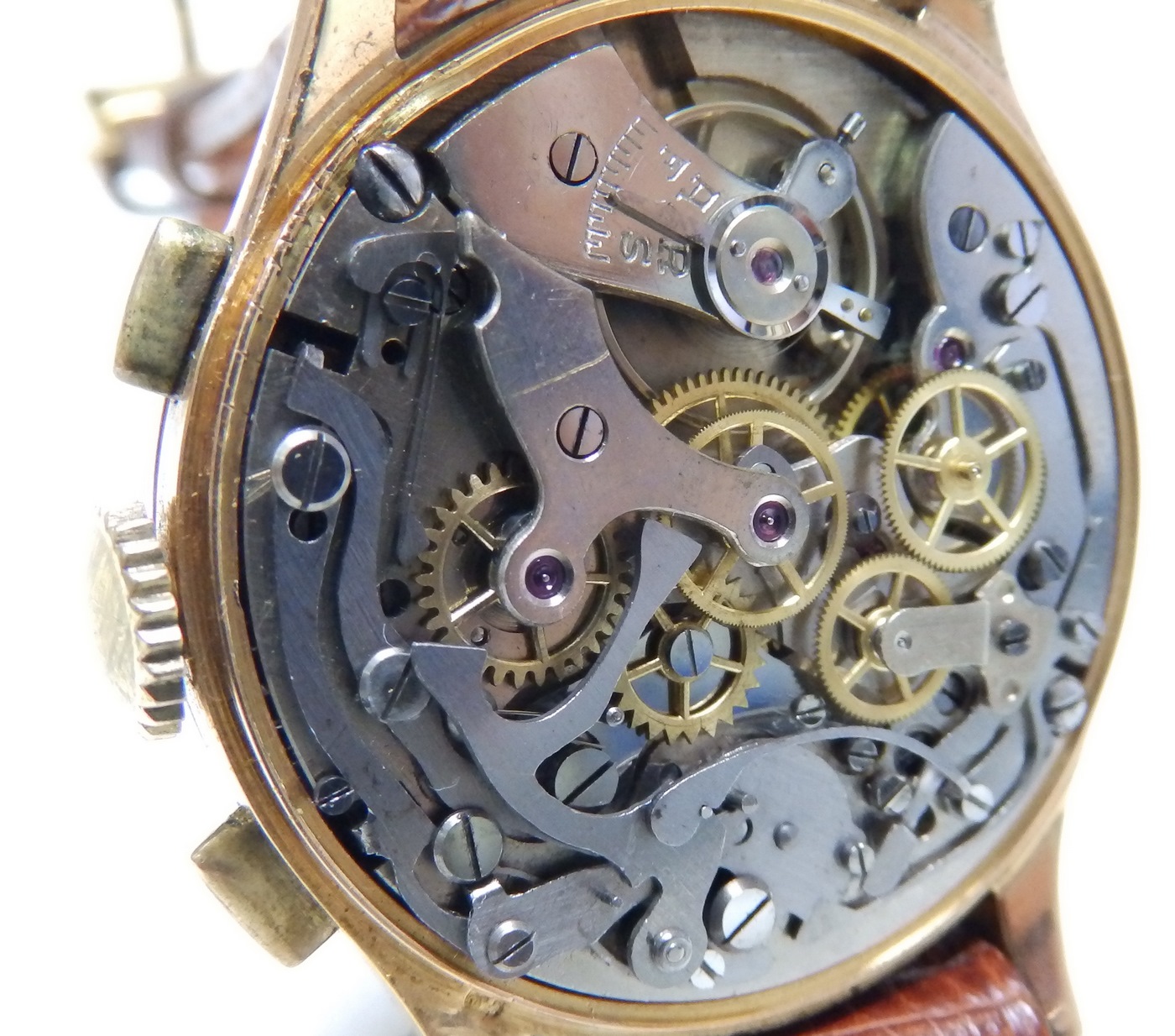 Monsegur. Reloj Cronógrafo de pulsera para caballero. Ca. 1950