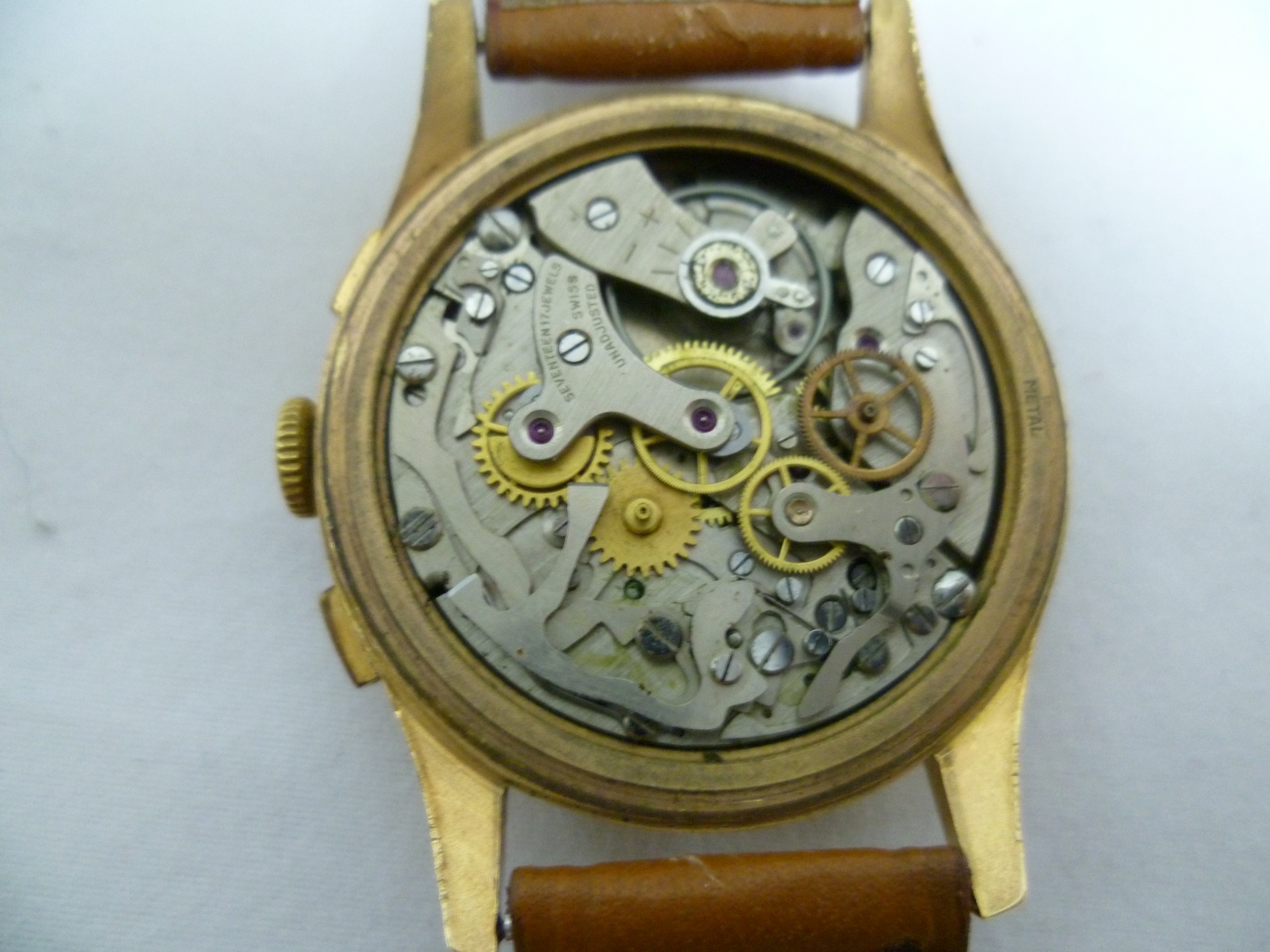 Olimpic Cronographe. Reloj de caballero. Circa. 1950.