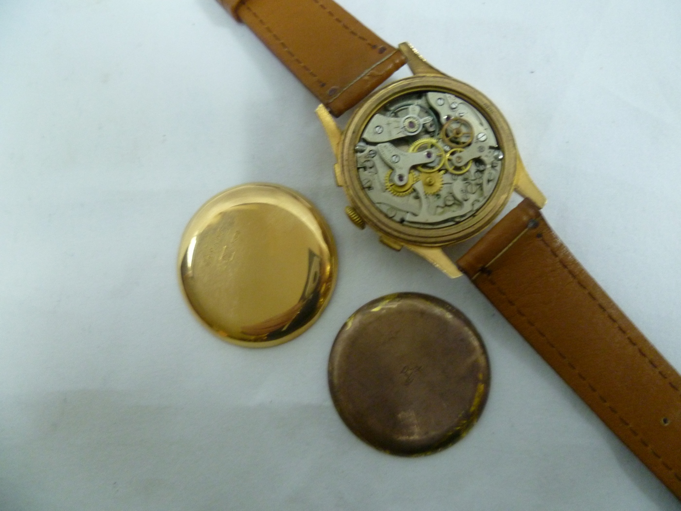 Olimpic Cronographe. Reloj de caballero. Circa. 1950.