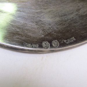 ORIOL. Fuente Oval en Plata. España, siglo XX.